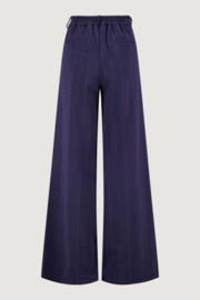 Visgraat broek met stretch - jeansblauw | Zusss 