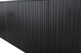 373471-Z | New Gravure - dressoir 200 cm - grenen zwart [fsc] | WOOOD Exclusive
