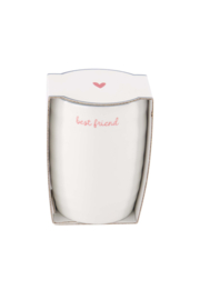 Koffiemok best friend - wit/donkerroze | Zusss 