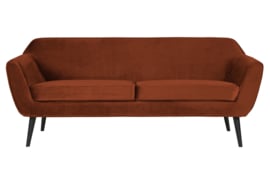340451-126 | Rocco sofa 187 cm - fluweel roest | WOOOD