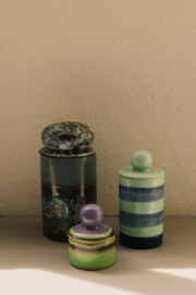 KST0315 | 70s ceramics: medium storage jar, river | HKliving - Medio oktober verwacht!