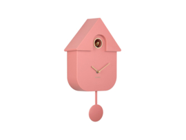 KA6094PI | Wall clock modern cuckoo Oro - rose tan | Karlsson by Present Time
