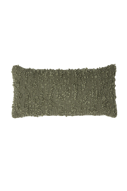 7485681 | Kussen 60x30 cm HUMADA - bouclé groen | Light & Living