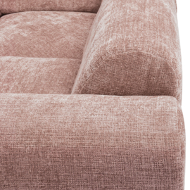 375075-T | Cloud hoekbank rechts - geweven chenille taupe/roze | WOOOD