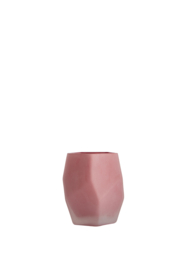 7797189 | Theelicht Ø10x8 cm NOBLE - mat donkerroze | Light & Living
