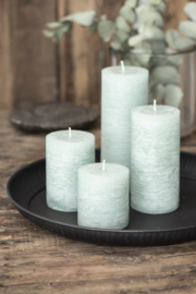 4175-42 | Rustic candle - green Ø:7 H:7.5 | Ib Laursen