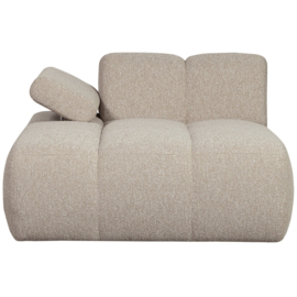 377459/60-EM | Mojo chaise longue element (links of rechts) - bouclé beige melange | WOOOD