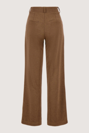 Visgraat broek met stretch - chocolade bruin | Zusss - Binnenkort verwacht!