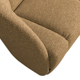 377518-GM/377469-GM | Mojo 2-zits bankje (links of rechts) - boucle geel/bruin melange| WOOOD