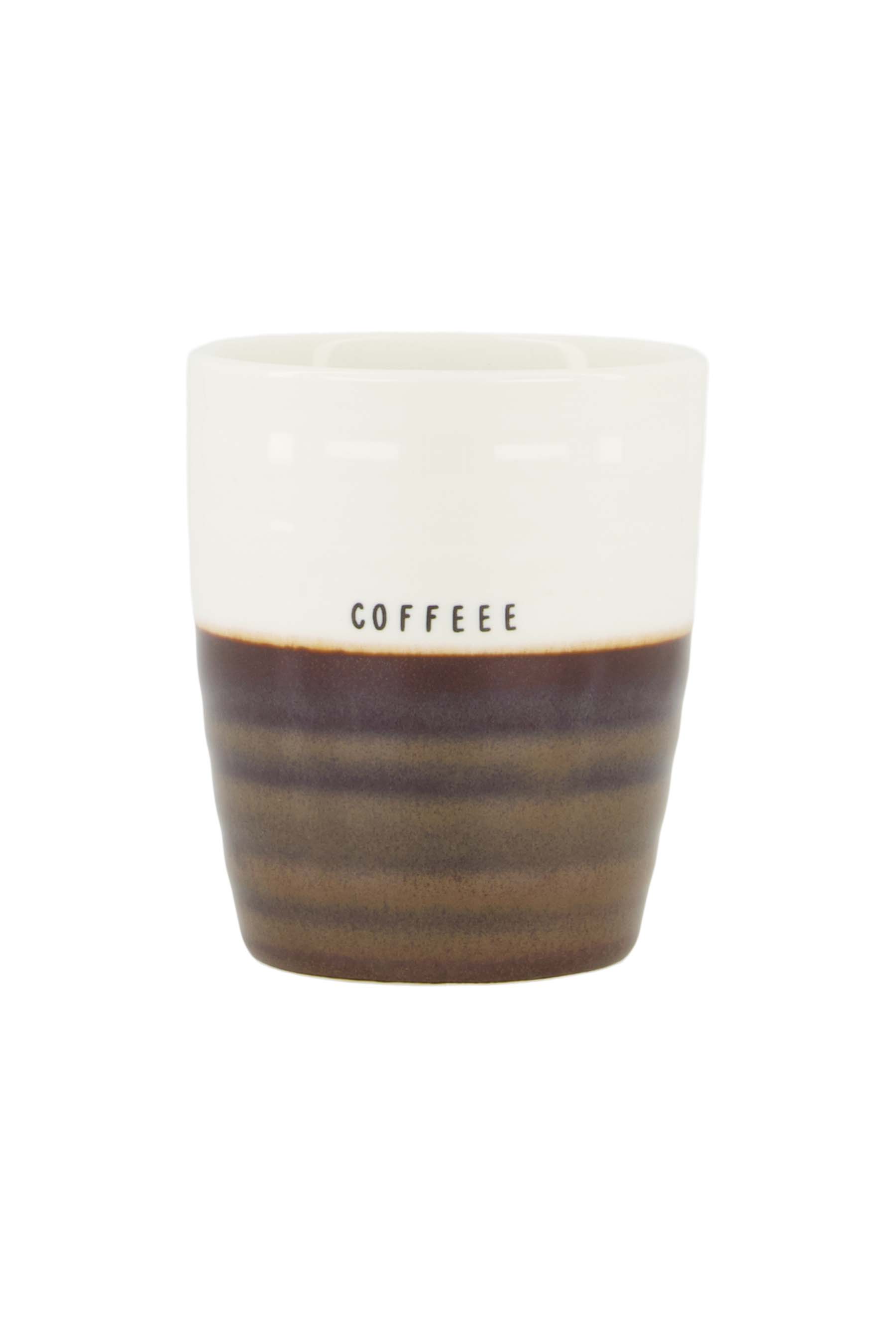 Koffiemok coffee - wit/bruin | Zusss - Wordt verwacht!