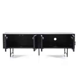 95665 | TV meubel Remi 4-drs. - zwart 170 | Eleonora