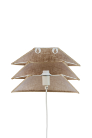 3130284 | Wandlamp 28x14x19 cm Warido - naturel | Light & Living - Binnenkort verwacht!