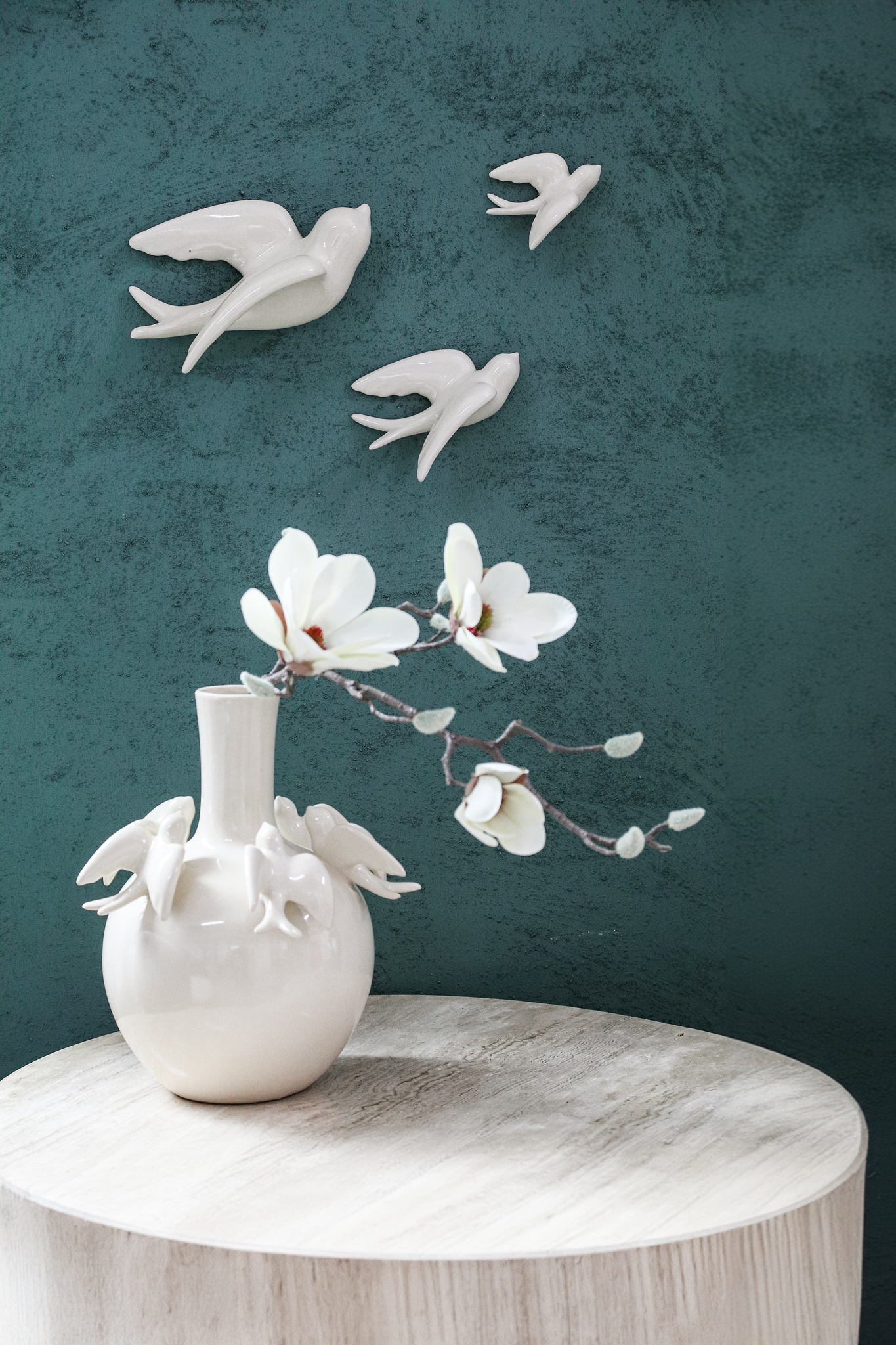 724833 | Regie bird wall deco M - beige | PTMD
