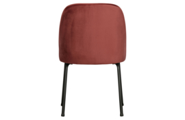 800816-C | Vogue eetkamerstoel - fluweel chestnut | BePureHome