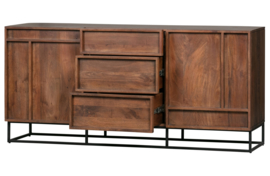 377161-N | Forrest 2-deurs dressoir met lades - mango hout naturel | WOOOD Exclusive