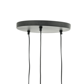 221774 | Pendant lamp Ovo cluster round - black | By-Boo