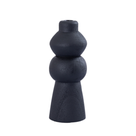 719746 | Emmie candleholder cone M - mango wood black | PTMD 