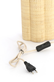 3128984 | Wandlamp 15x10x30,5 cm VERDANTIA - raffia naturel | Light & Living