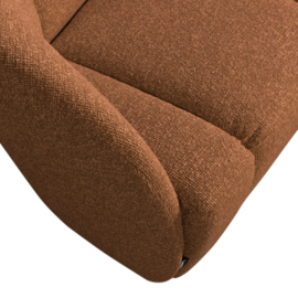 377518-RM/377469-RM | Mojo 2-zits bankje (links of rechts) - boucle roestbruin melange| WOOOD