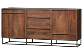 377161-N | Forrest 2-deurs dressoir met lades - mango hout naturel | WOOOD Exclusive