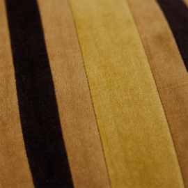 TKU2177 | Striped velvet cushion Honey (50x30) | HKliving
