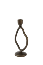 6085861 | Kandelaar 14x9x25,5 cm JEZRA - mat bruin/brons | Light & Living