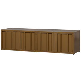 377501-H | Level tv-meubel - metaal honinggeel 44x160cm | WOOOD