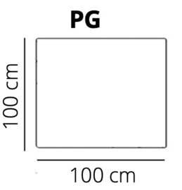 Hocker groot (PG) - Kreta 100x100 cm | Het Anker