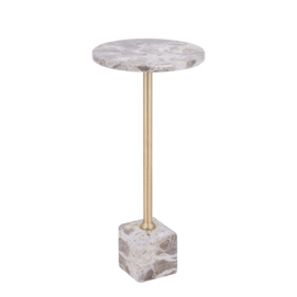 733125 | Ebe sidetable high - beige marble | PTMD