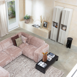 375051-B | Efia vloerkleed wol 170x240cm - bruin melange | WOOOD
