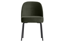 800816-D | Vogue eetkamerstoel - fluweel dark green | BePureHome