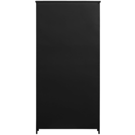 375041-Z | Exhibit XL 2-drs vitrinekast - metaal zwart | WOOOD
