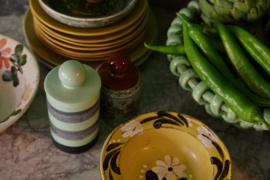 KST0315 | 70s ceramics: medium storage jar, river | HKliving - Medio oktober verwacht!