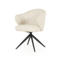 96340 | Stoel Connor - zwart/beige | Eleonora