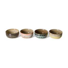 KST0289 | 70s ceramics: dessert bowls, grand (set of 4) | HKliving - Medio oktober verwacht!
