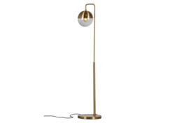 801027-A | Globular staande lamp metaal antique brass | BePureHome - SHOWROOMMODEL, alleen afhalen!