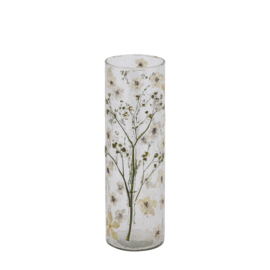 732424 | Gresa vase real flowers M - white | PTMD