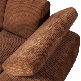 377459/60-R | Mojo chaise longue element (links of rechts) - ribstof roestbuin | WOOOD