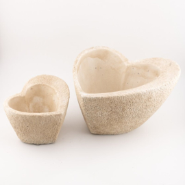 AS7367 | Aardewerk tray hart L | HomeBound by KY