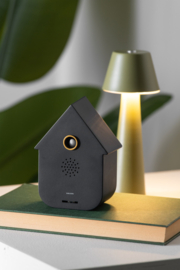 KA6095BK | Sound box modern cuckoo - black | Karlsson by Present Time - In juli weer verwacht!
