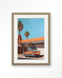 Art Print  met lijst en passe partout bruin 40x50 - Sonny  | Urban Cotton