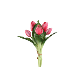 726202 | Tulip flower bush short (5psc) - pink | PTMD