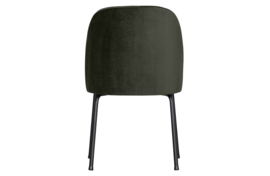 800816-D | Vogue eetkamerstoel - fluweel dark green | BePureHome