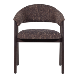 377757-B | Tunar eetkamerstoel met armleuning - hout donkerbruin | WOOOD