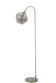 1851565 | Vloerlamp 28x45x160 cm RAKEL - antiek brons+smoke | Light & Living