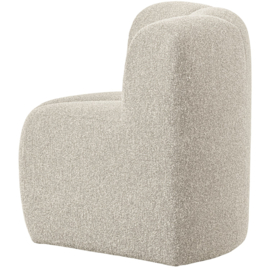 377533-EM | Mojo eetbank hoek met rugleuning - bouclé beige melange | WOOOD