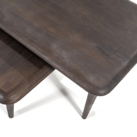 95751 | Salontafel set Jiska - bruin | Eleonora