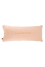 Kussen zon 70x30cm - roze/honing | Zusss