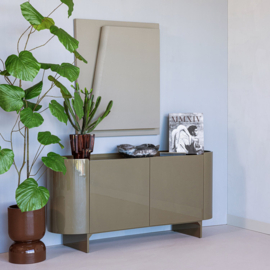 377771-G | Liora dressoir - hout hoogglans groen [fsc] | WOOOD