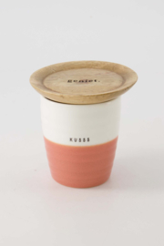 Glasstopper hout geniet - naturel | Zusss 